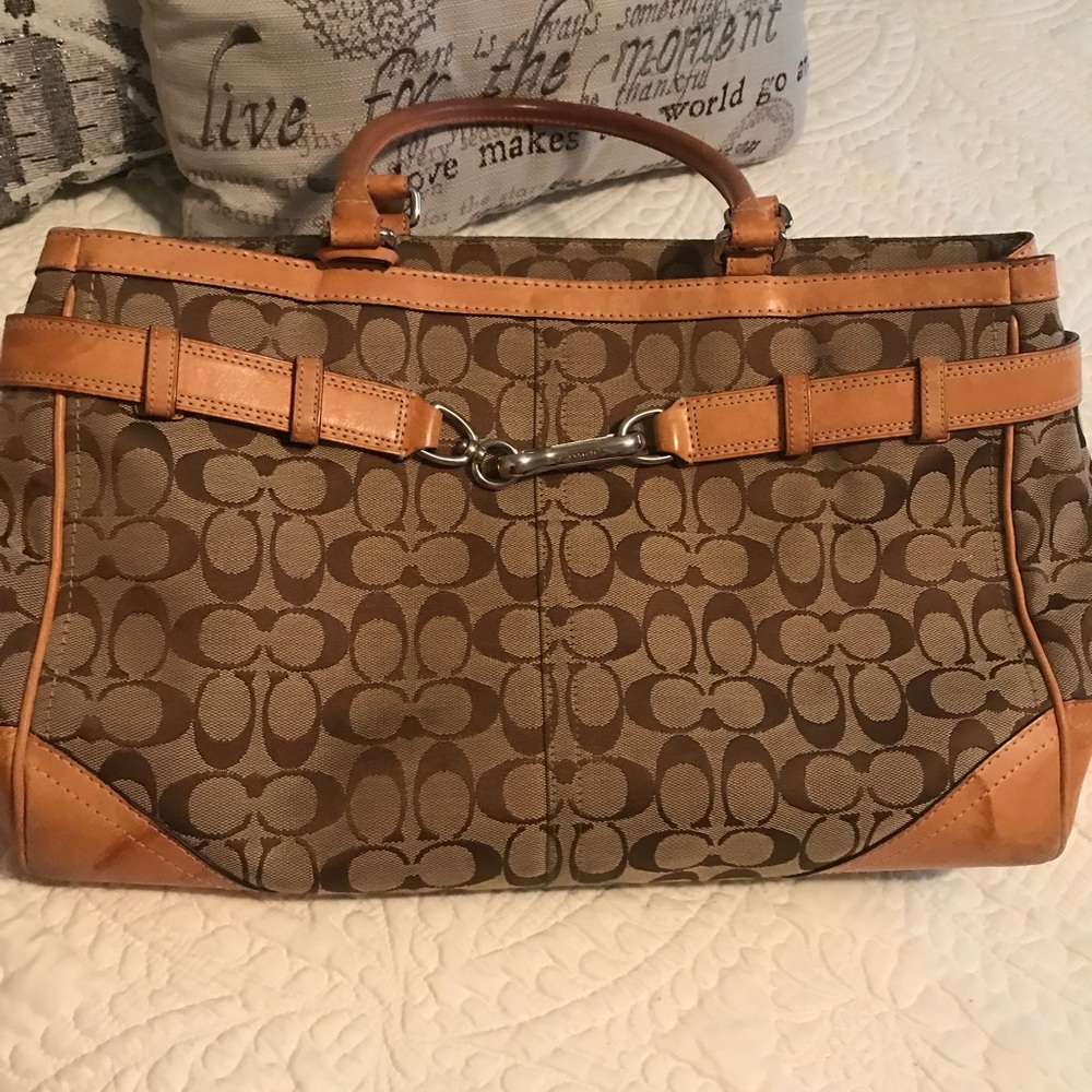 Large Used Coach Handbag